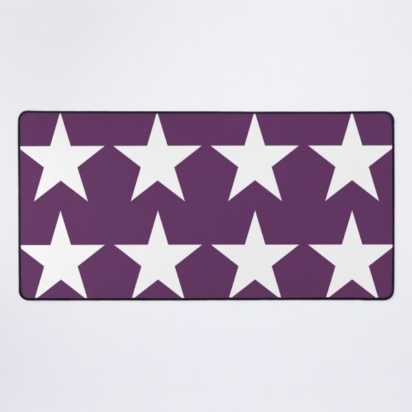 Item preview, Large WHITE and AUBERGINE PURPLE STARS designed and sold by RachelMacht.