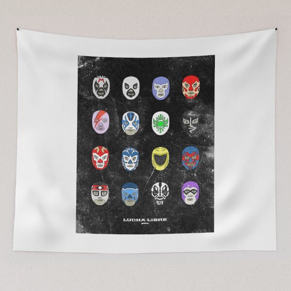 Item preview, Luchadores Poster Grunge designed and sold by TheManito.