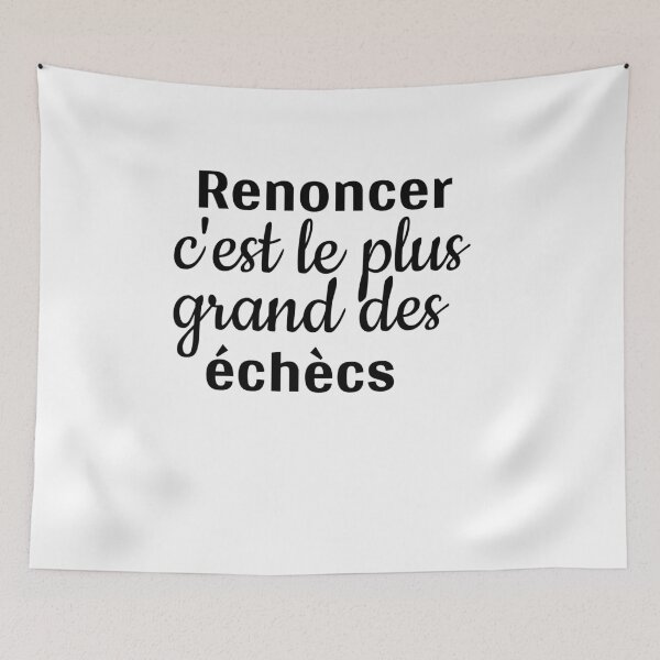 Aperçu de l'œuvre Renoncer c'est le plus grand des échècs créée et vendue par Vanlucas.