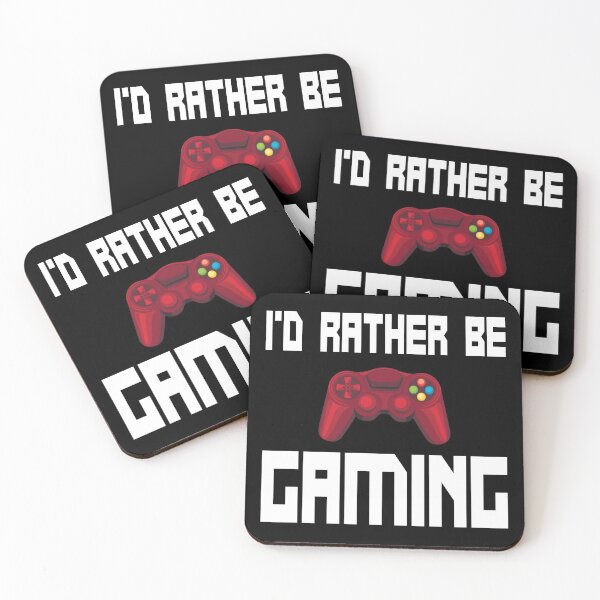Item preview, I'd Rather Be Gaming  designed and sold by ZiesMerch.