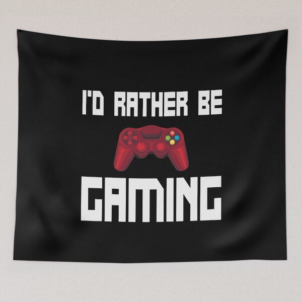Item preview, I'd Rather Be Gaming  designed and sold by ZiesMerch.