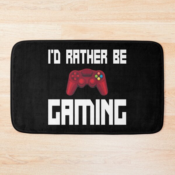 Item preview, I'd Rather Be Gaming  designed and sold by ZiesMerch.