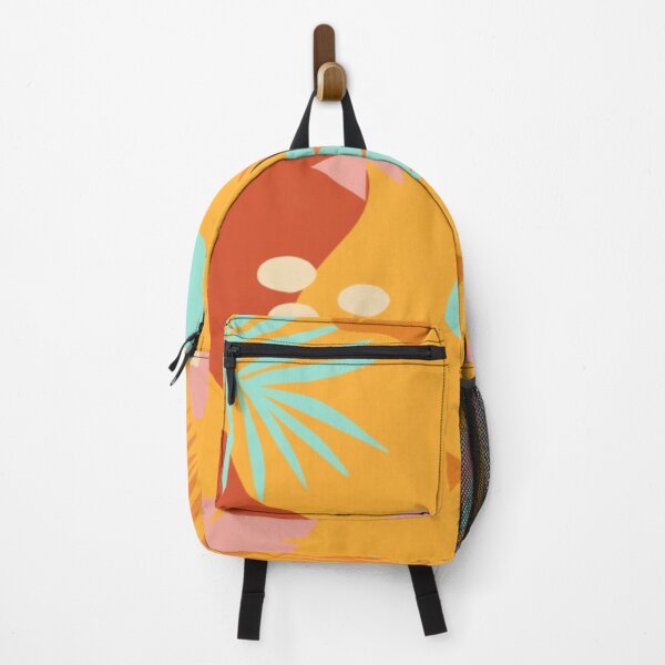 Item preview, Orange and Pastel Colored Abstract Plants and Leaves Pattern designed and sold by AsinusAS.