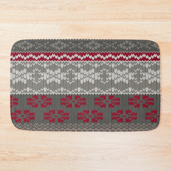 Artikelvorschau, Gestrickter Winter grau-burgunderrot entworfen und verkauft von MadameCat-Art.