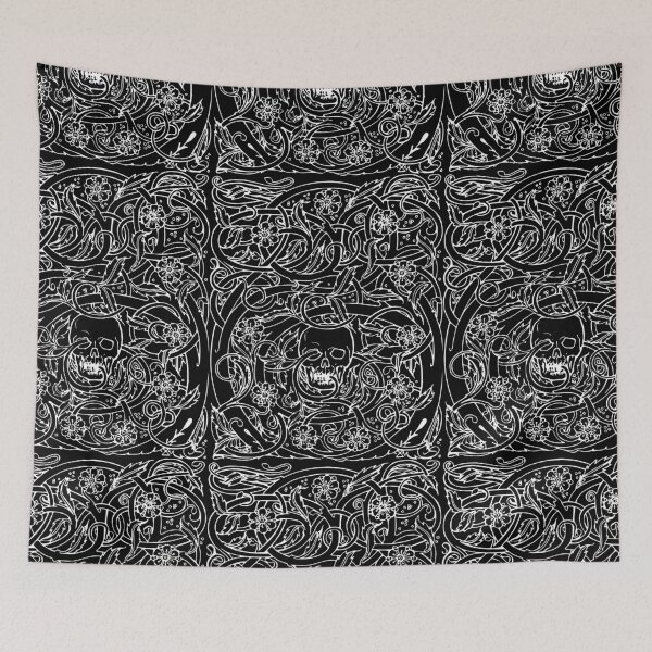 Item preview, Skull inside floral ornament designed and sold by Marker7.