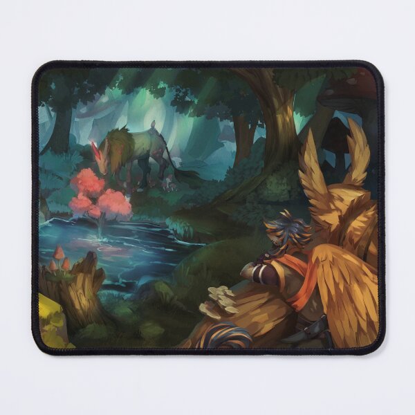 The Moss Unicorn Mouse Pad