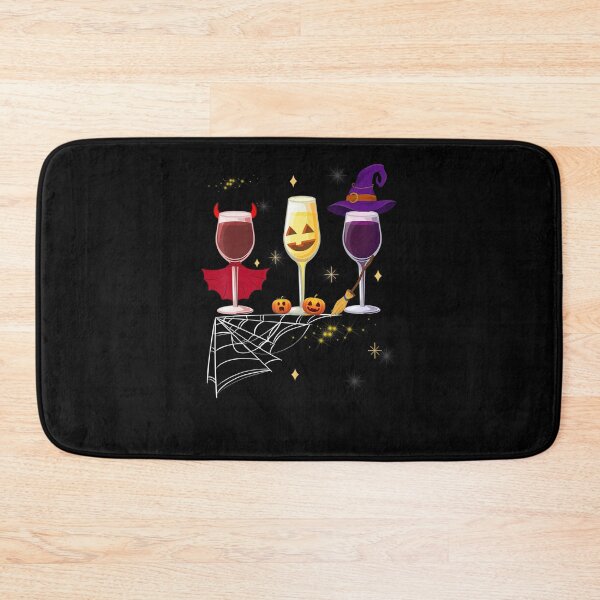 Item preview, Halloween Three Wine Glasses Pumpkin designed and sold by ErinWilkinson.