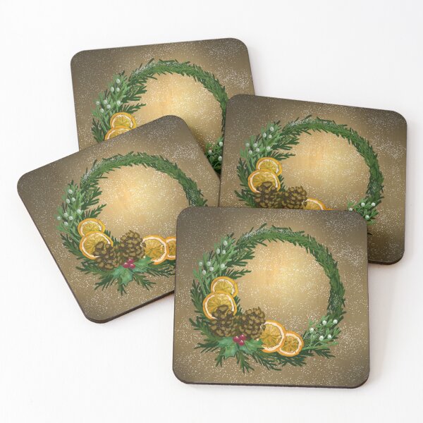 Item preview, Christmas Wreath with snow designed and sold by Pommepai.