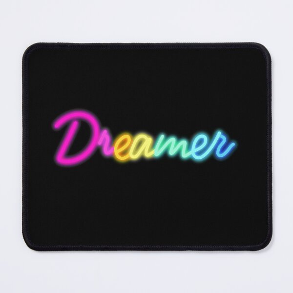 Item preview, Neon sign with phrase Dreamer in rainbow designed and sold by pincelycolores.
