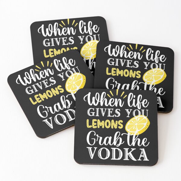 Item preview, When Life Gives You Lemons Grab The Vodka Funny Drinking designed and sold by Zurickdesigns.