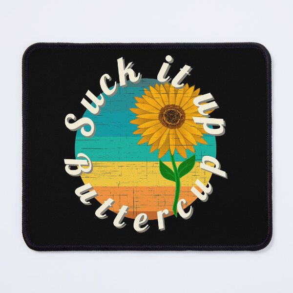 Item preview, Suck It Up Buttercup Retro Striped Sunflower designed and sold by Zurickdesigns.