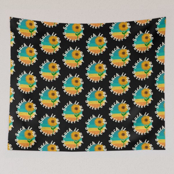 Item preview, Suck It Up Buttercup Retro Striped Sunflower designed and sold by Zurickdesigns.