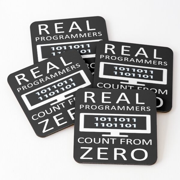 Item preview, Real Programmers Count from Zero - Software Developers and Writers of Code designed and sold by davidmurtagh.