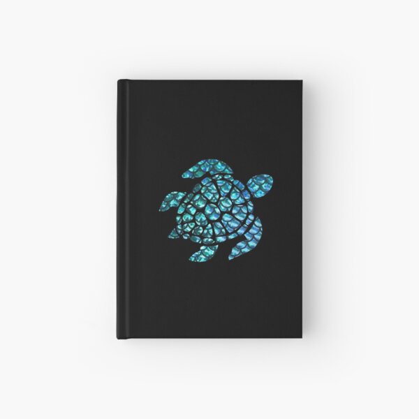 Blue Sea Turtle Hardcover Journal
