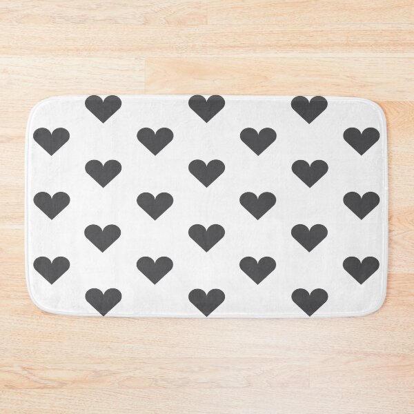 Item preview, Medium CHARCOAL GREY & WHITE LOVE HEARTS designed and sold by RachelMacht.