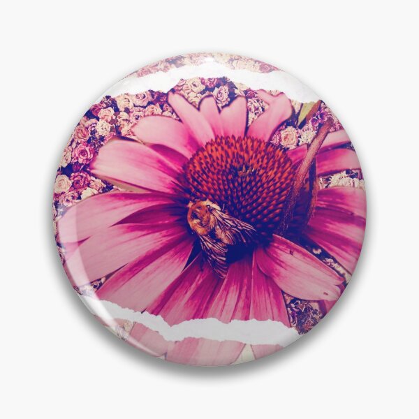 Item preview, Bumble Bee On Echinacea on a Bed of Roses  designed and sold by FringyGingy.