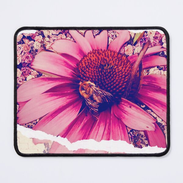 Item preview, Bumble Bee On Echinacea on a Bed of Roses designed and sold by FringyGingy.