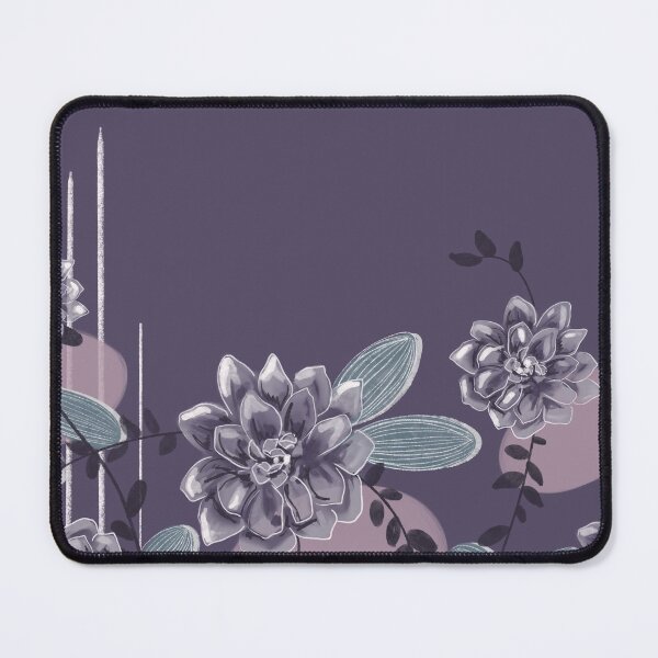 Item preview, Purple flower patterns designed and sold by Mallory Bernard.