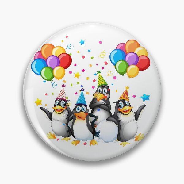 Item preview, Penguin With Balloons designed and sold by DifferentDSG.