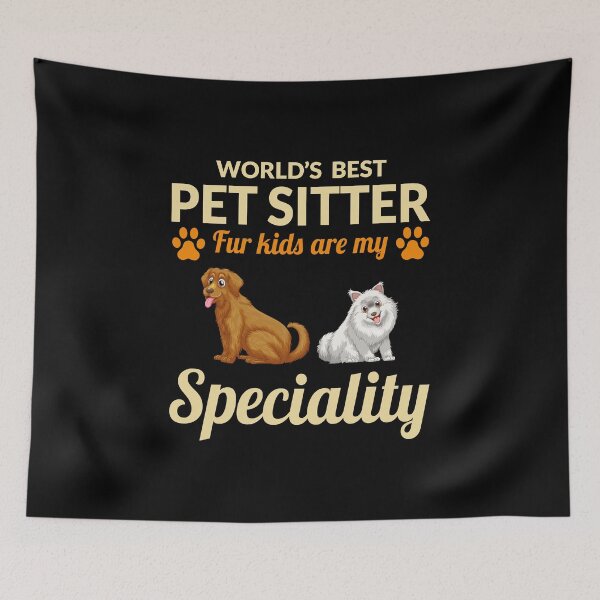 Item preview, Pet Sitter Sitting Dog Walker Fur Animal Funny designed and sold by CuteDesigns1.