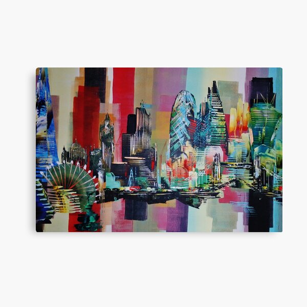London City Skyline 0659 Canvas Print