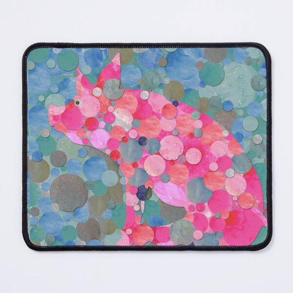 Item preview, Whimsical Big Pink Pig Art Mosaic Artwork designed and sold by Sharon Cummings Art.