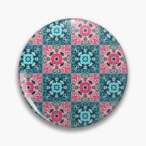 Item preview, Vintage ceramic tiles light blue and pink pattern designed and sold by urban-color.