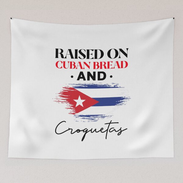 Item preview, Raised on Cuban Bread and Croquetas Funny Hispanic Heritage designed and sold by Neggan.