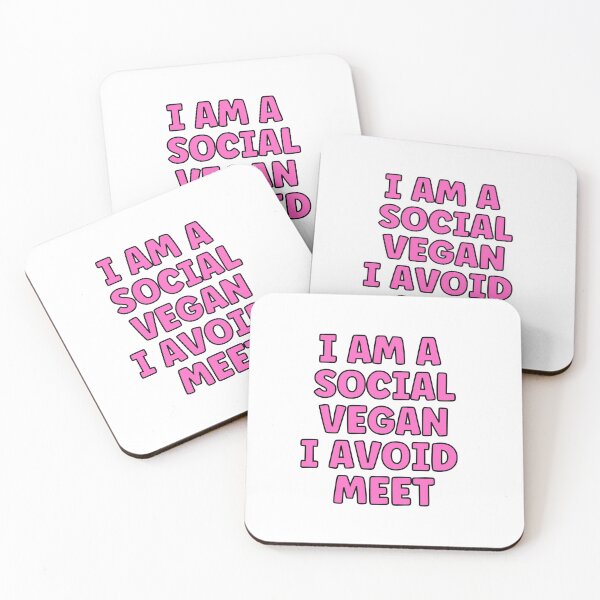 Item preview, Social Vegan - Funny Introvert designed and sold by PinkPerfect.