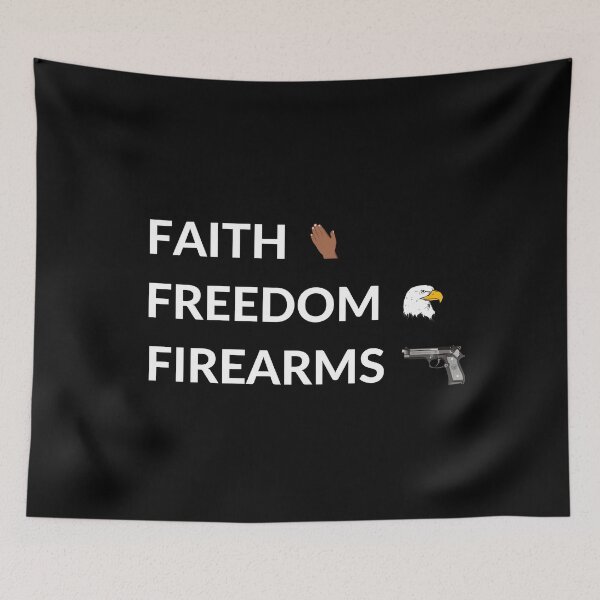 Item preview, FAITH FREEDOM FIREARMS, ESSENTIAL T-SHIRT designed and sold by JoesCornerStore.
