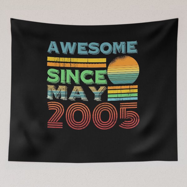 Item preview, Awesome Since May 2005 16 Years Old 16th Birthday Boy Girl designed and sold by OusmaneProDz.