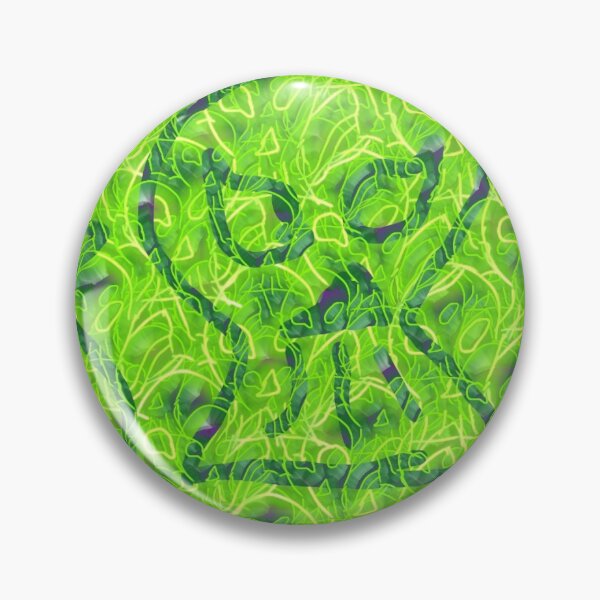 Item preview, Luminous Green Skulls  designed and sold by CharlottePe21.