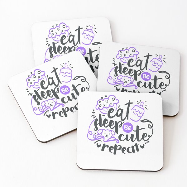 Item preview, Eat Sleep Be Cute Repeat designed and sold by FOX1999-Design.