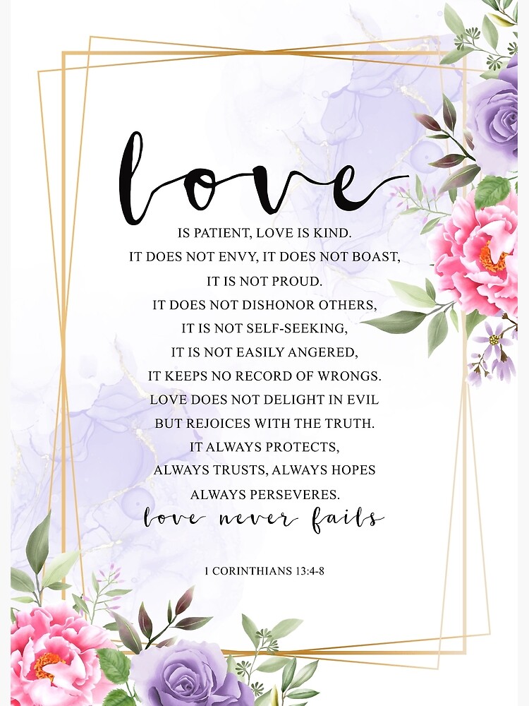 Love Is 1 Corinthians 13:4-8 Classroom Chart, 17 x 22 Inches