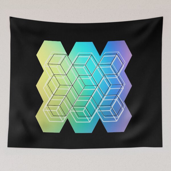 Item preview, Abstract Geometric Imagination 012 designed and sold by HeliMalereiArt.