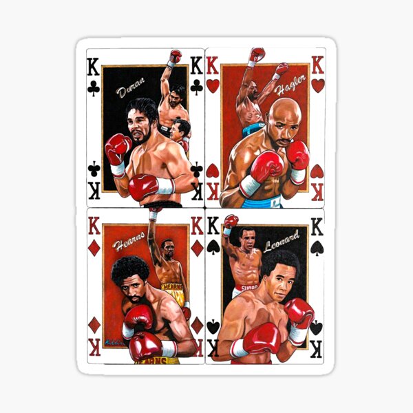 Four Kings Duran, Hagler, Hearns, Leonard Sticker