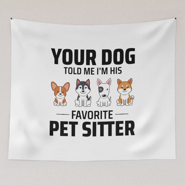 Item preview, Pet Sitter Sitting Dog Walker Animal Funny designed and sold by CuteDesigns1.