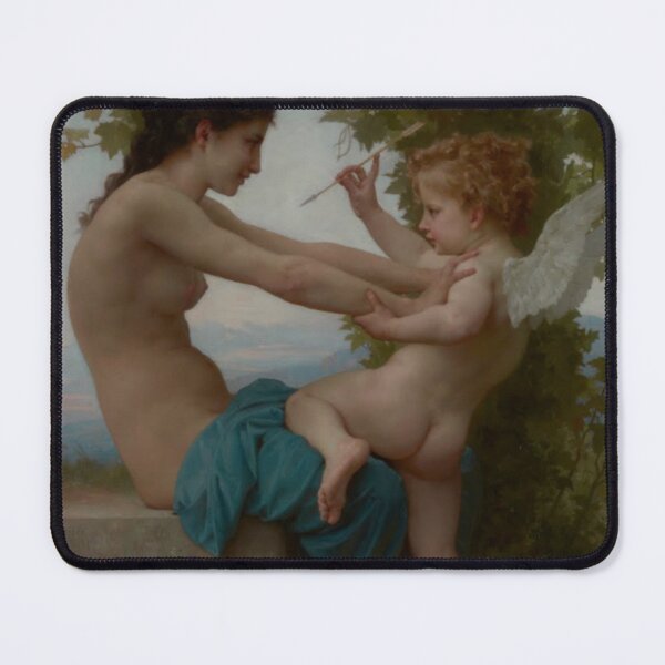Item preview, Young Woman Defending Herself Against Eros (Love) Painting designed and sold by Anaksarxos.