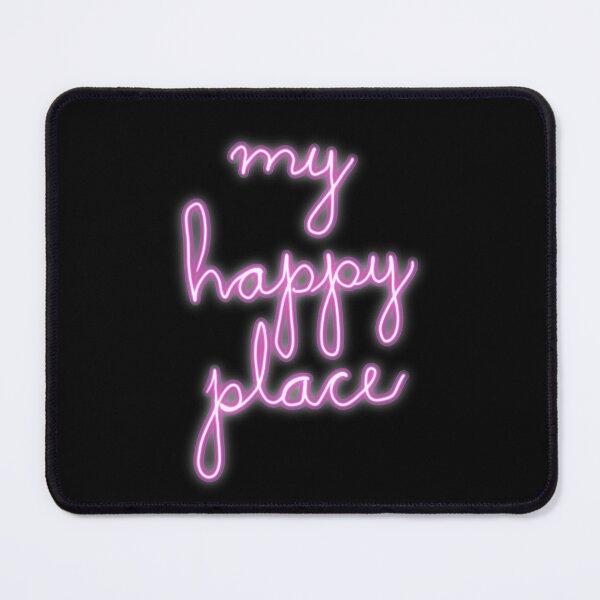Item preview, neon sign my happy place designed and sold by pincelycolores.