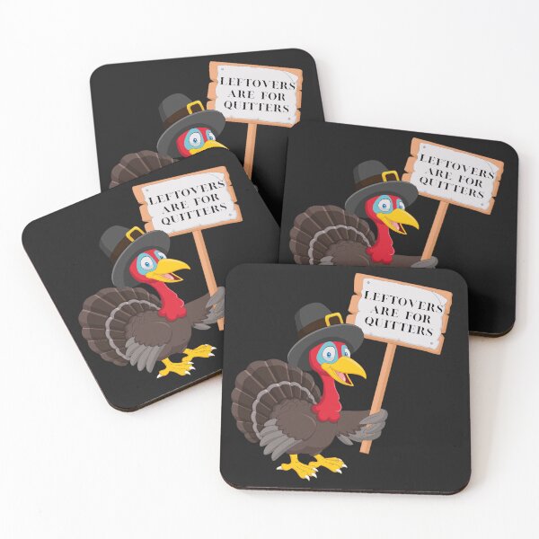 Item preview, Funny Leftovers Are For Quitters | Turkey holding sign humorous  designed and sold by HarlemsGee.