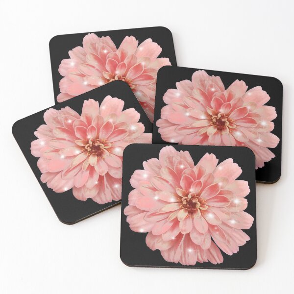Item preview, Field Guide to Zinnias, No. 13, Antique Pink Sparkles Zinnia Flower designed and sold by Kristi Duggins.