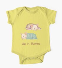 Pigs in Blankets One Piece - Short Sleeve