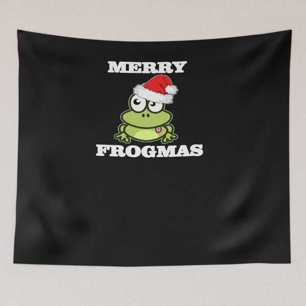 Item preview,  Frog Christmas, Frog Xmas, Merry Frogmas, Frog Holiday Gift, Frogs Lover Gift Idea 2022, Frog Mama , Frog Gift for Her, Frog Silhouette  designed and sold by LusterCraft.
