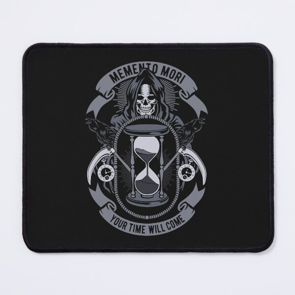 Item preview, Memento Mori Biker Patch designed and sold by Anaksarxos.