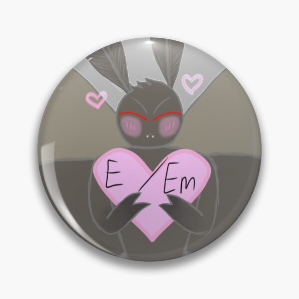 Item preview, E/Em Mothman Design designed and sold by SoftGayCryptids.