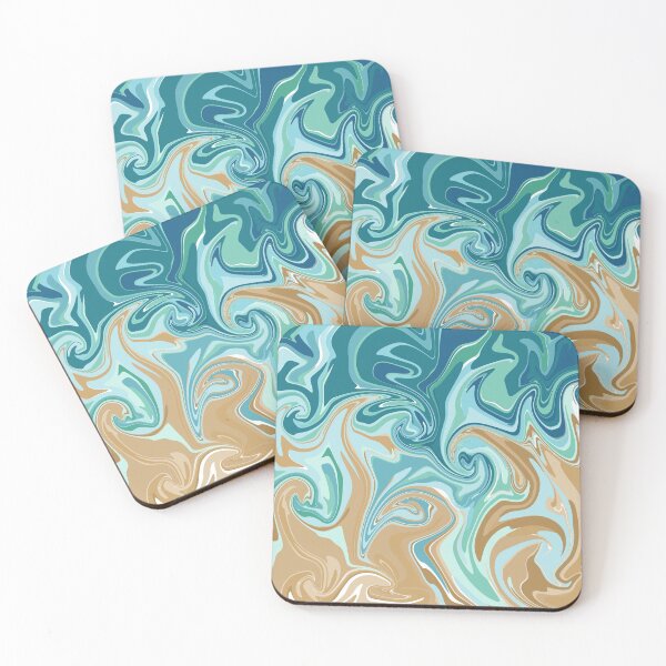 Item preview, Liquid Swirl Ocean Shore  designed and sold by Kotsos Illustrations.