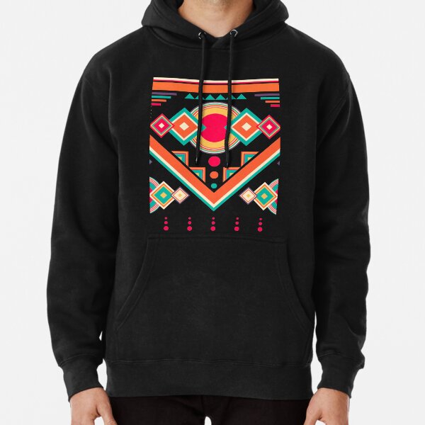 Tribal Hand Drawn Line Mexican Ethnic Women Hoodie Casual Sweatshirt Print Hood Tribal Hand Drawn Line Mexican Ethnic Women Hoodie Casual Sweatshirt Print Hood