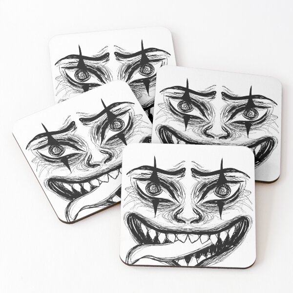 Item preview, Clown Face Tongue Out Line designed and sold by Niki-ni.