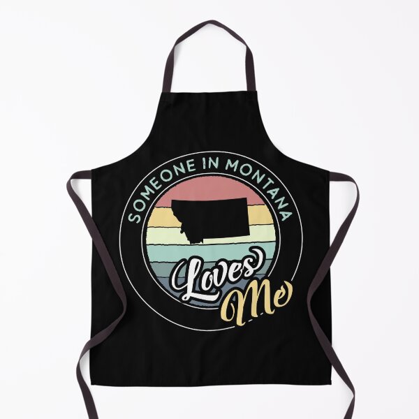 Item preview, Someone in Montana Loves Me Vintage Sunset State Map Outline designed and sold by jutulen.