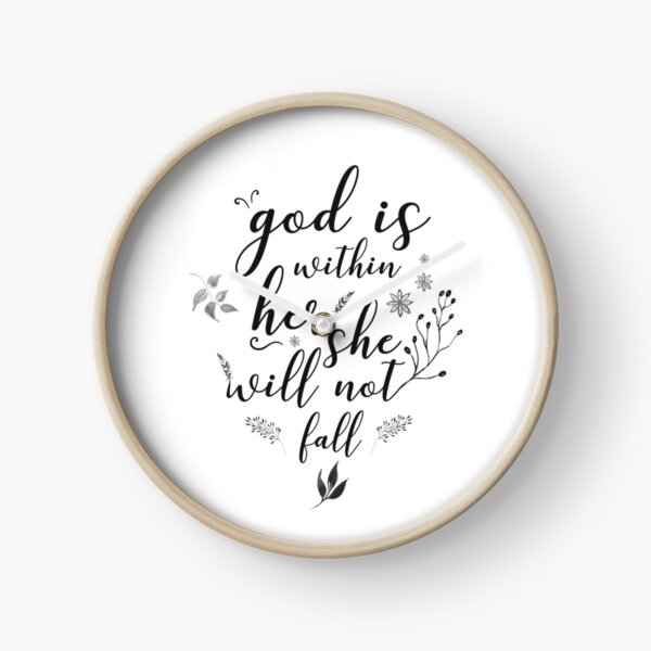 Christian Quote Clock